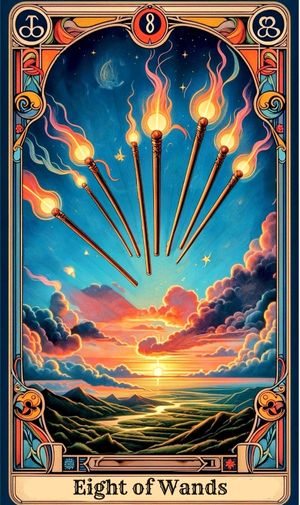 Eight of wands