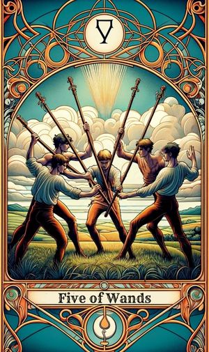 Five of wands